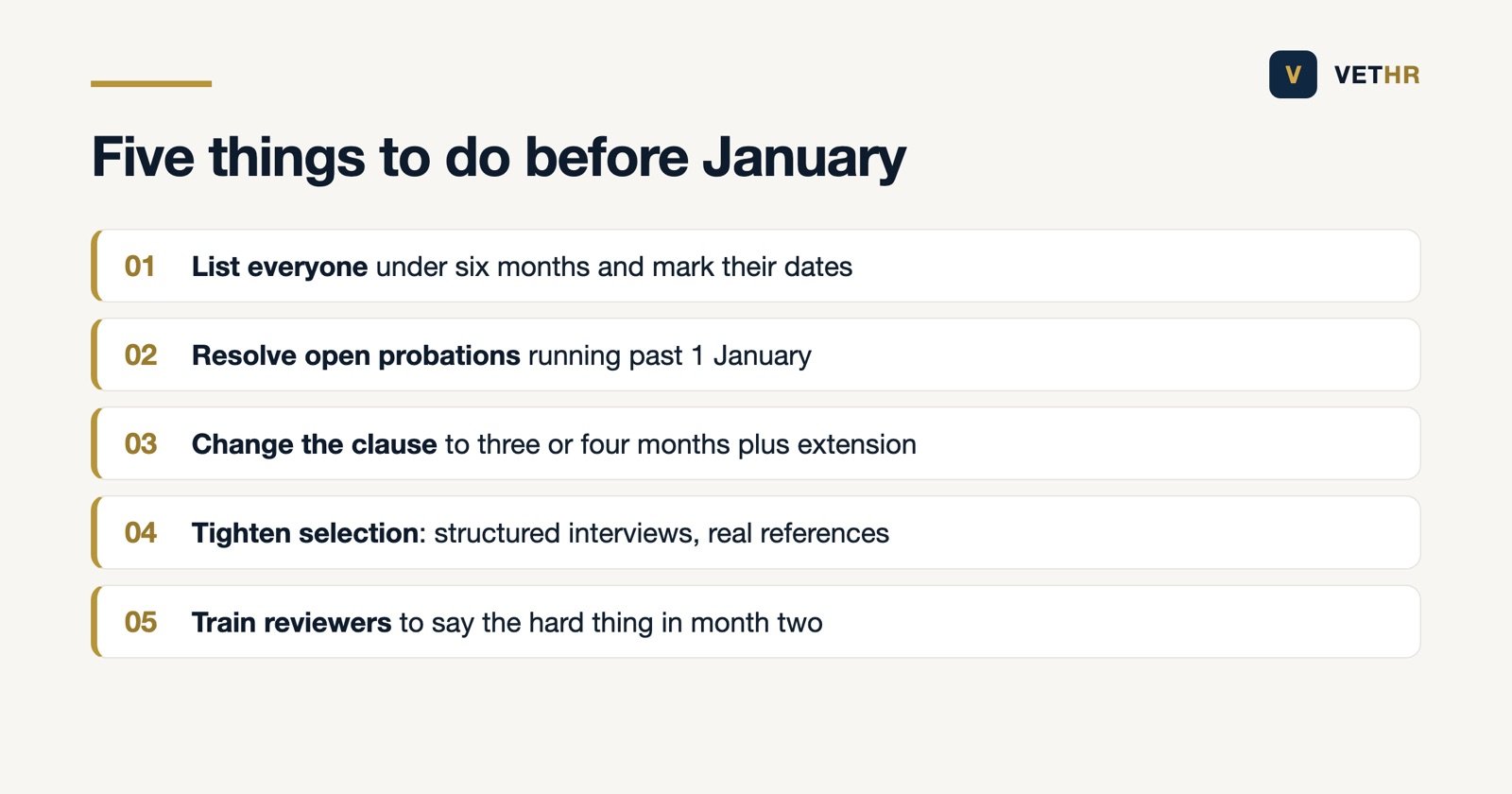 Five things a veterinary practice should do before January 2027