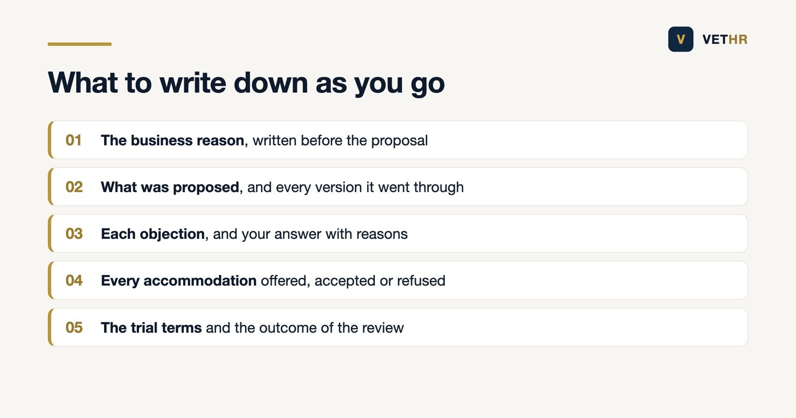 The six documents to keep while a restructure is happening